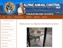 Tablet Screenshot of alpinewildlifecontrol.com